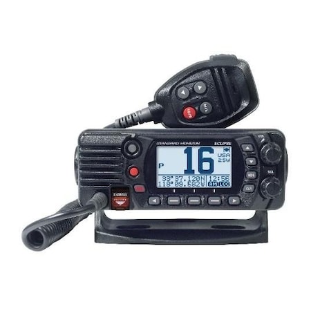 Standard Horizon Eclipse Black 25W Fixed Mount Vhf/Gps With Dot Matrix Lcd STAECLIPSE/GX1400GB
